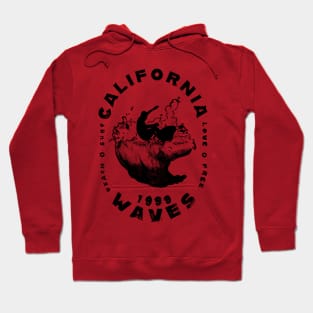 California Cool Surf - Cali Waves Hoodie